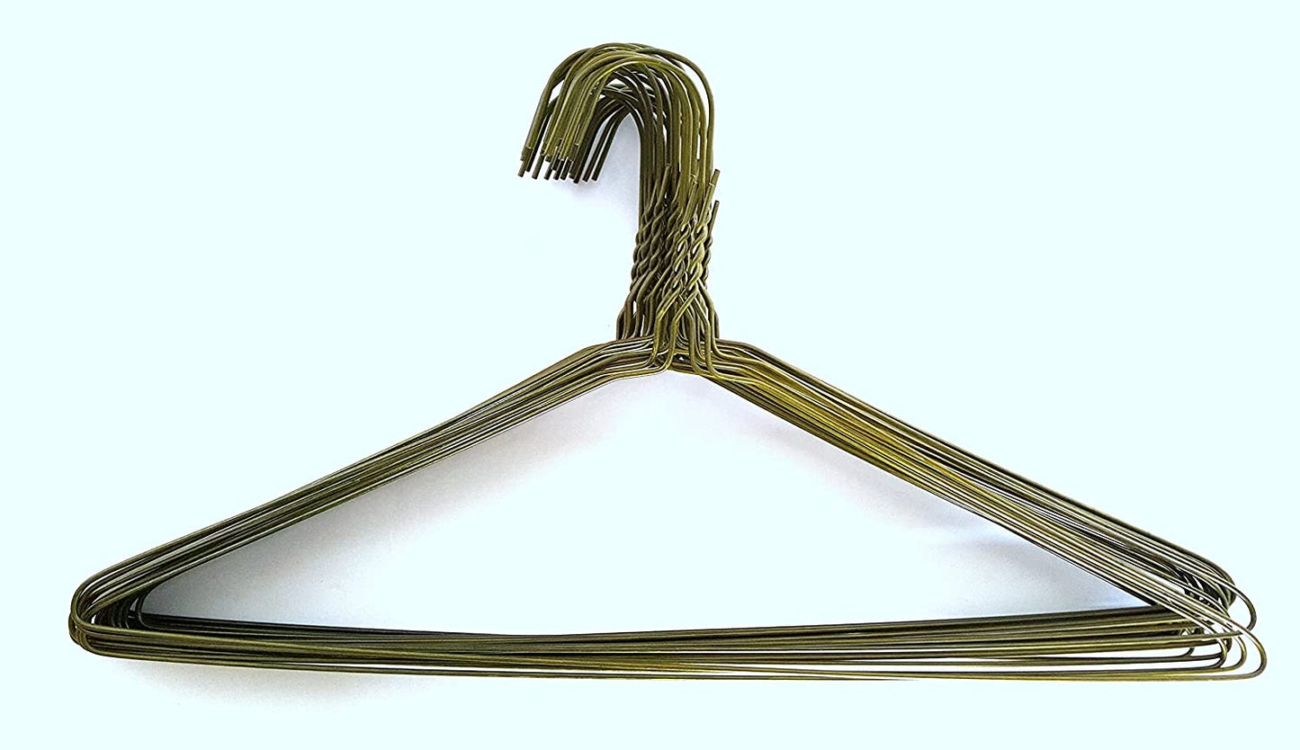 Metal Hangers 16" Inch, 13 Gauge Strong! (100 Case Pack)