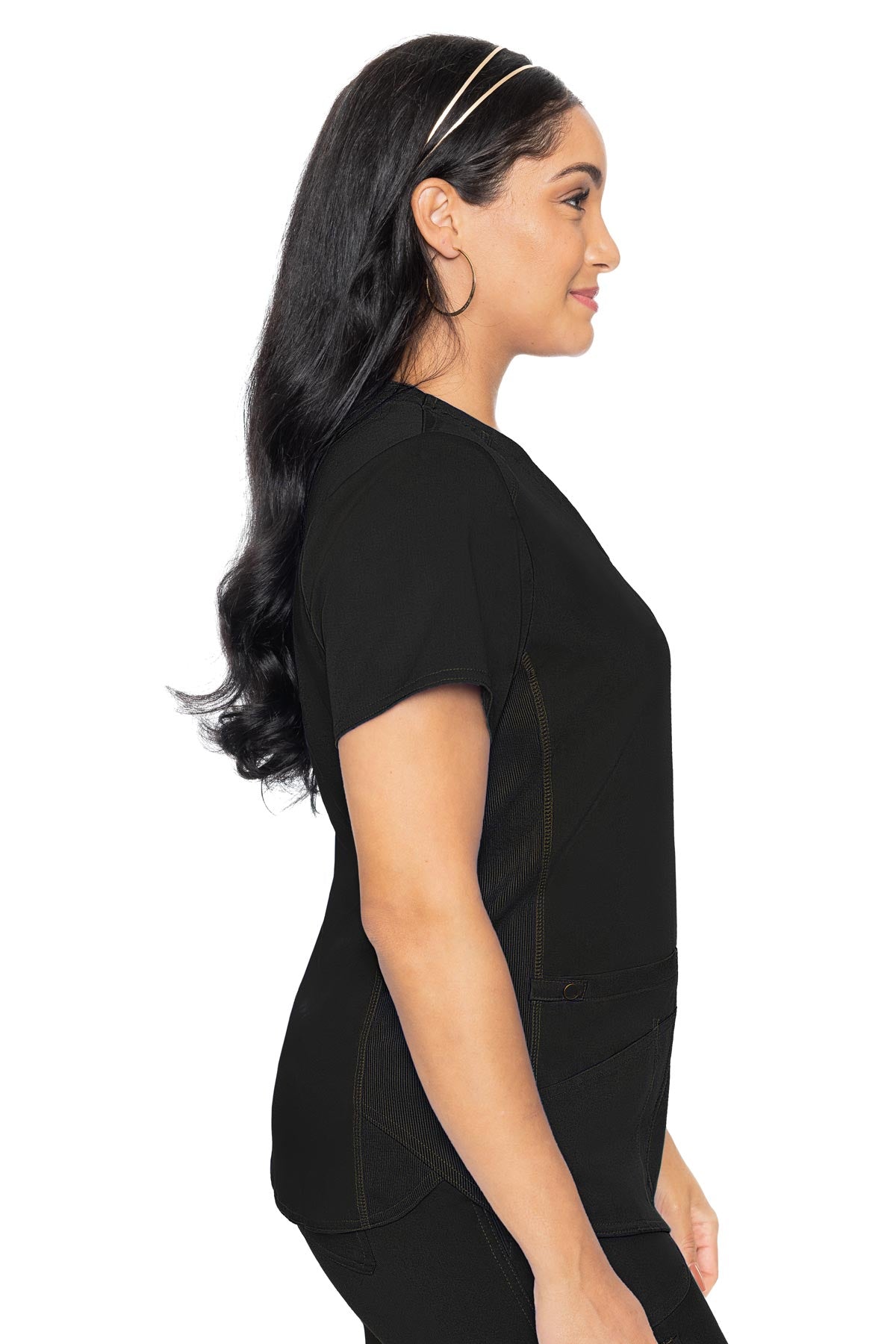Touch V-neck Shirttail Top | 7459