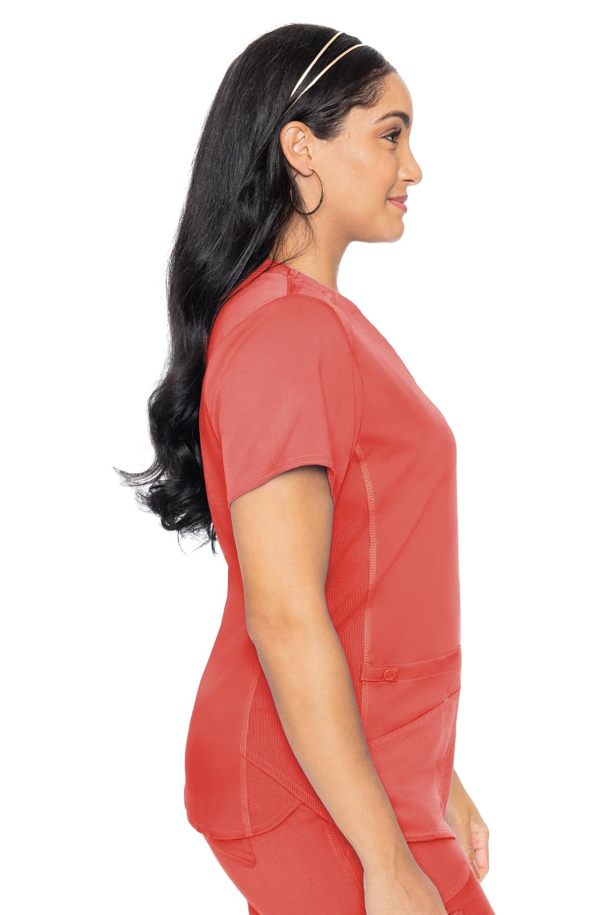 Touch V-neck Shirttail Top | 7459