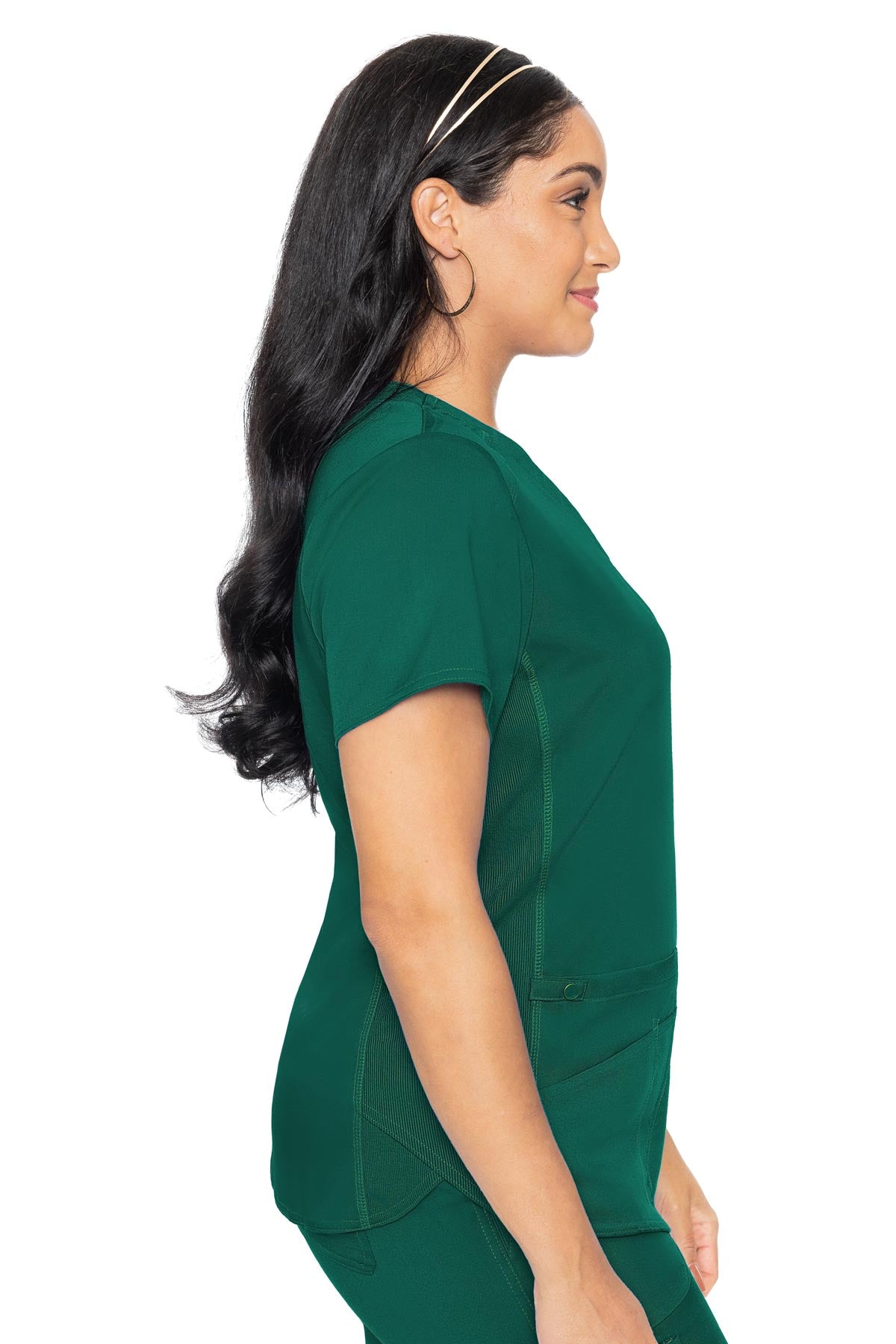 Touch V-neck Shirttail Top | 7459