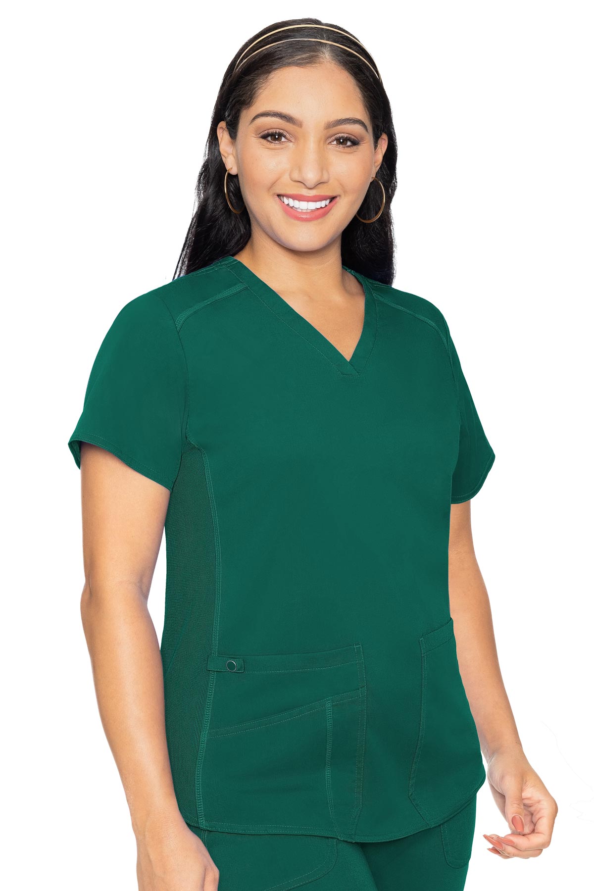 Touch V-neck Shirttail Top | 7459
