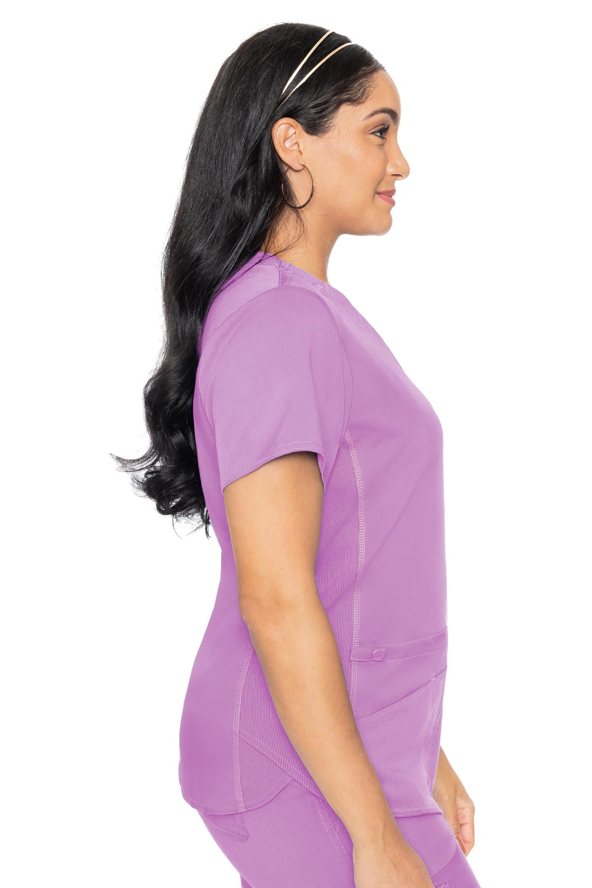 Touch V-neck Shirttail Top | 7459
