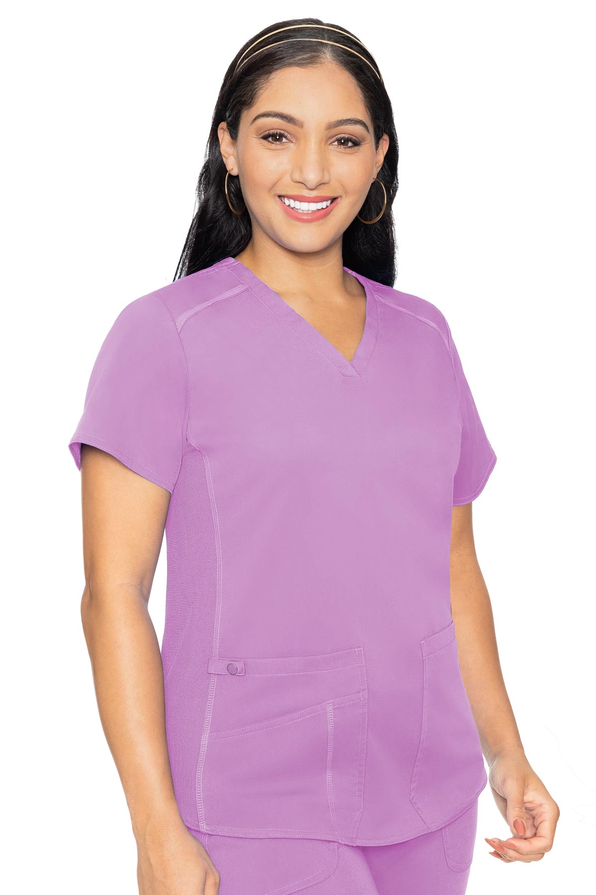 Touch V-neck Shirttail Top | 7459