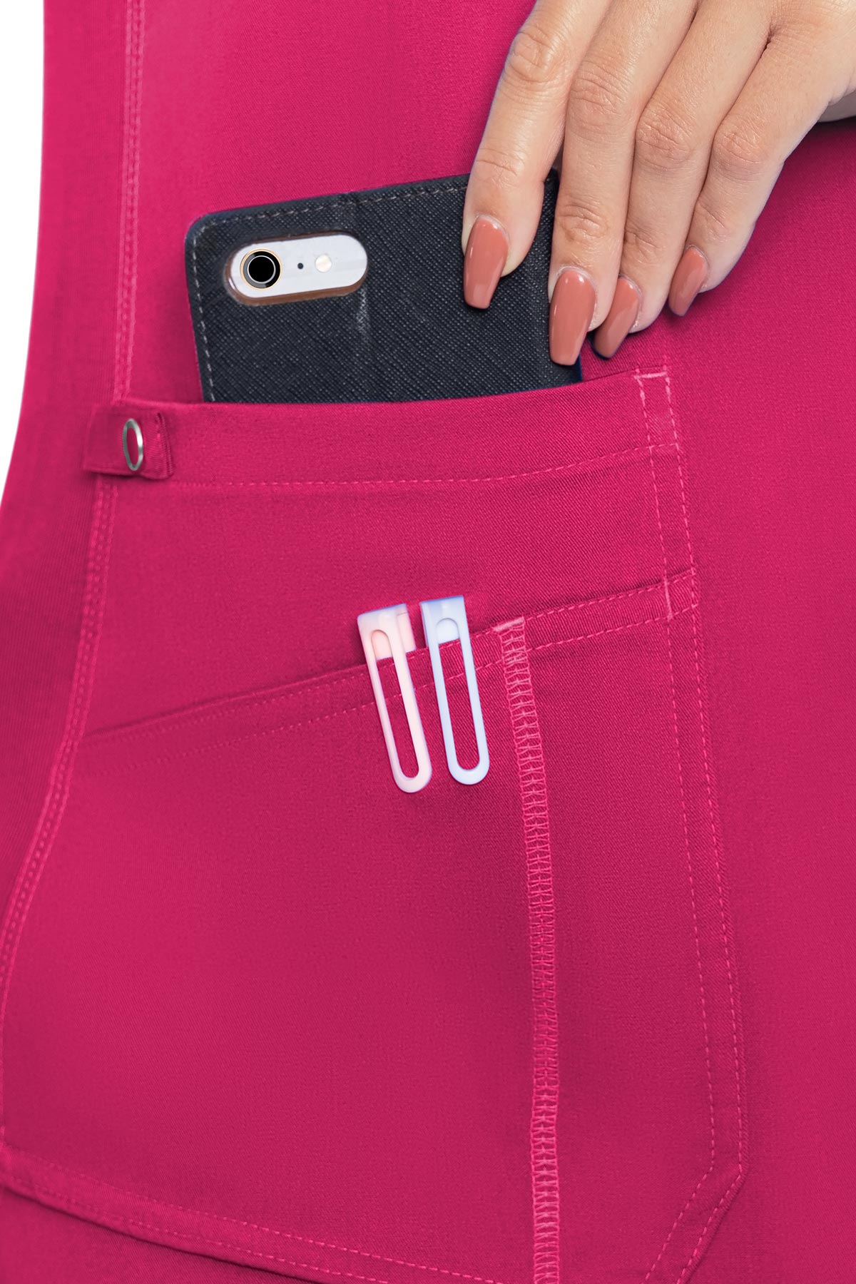 Touch V-neck Shirttail Top | 7459