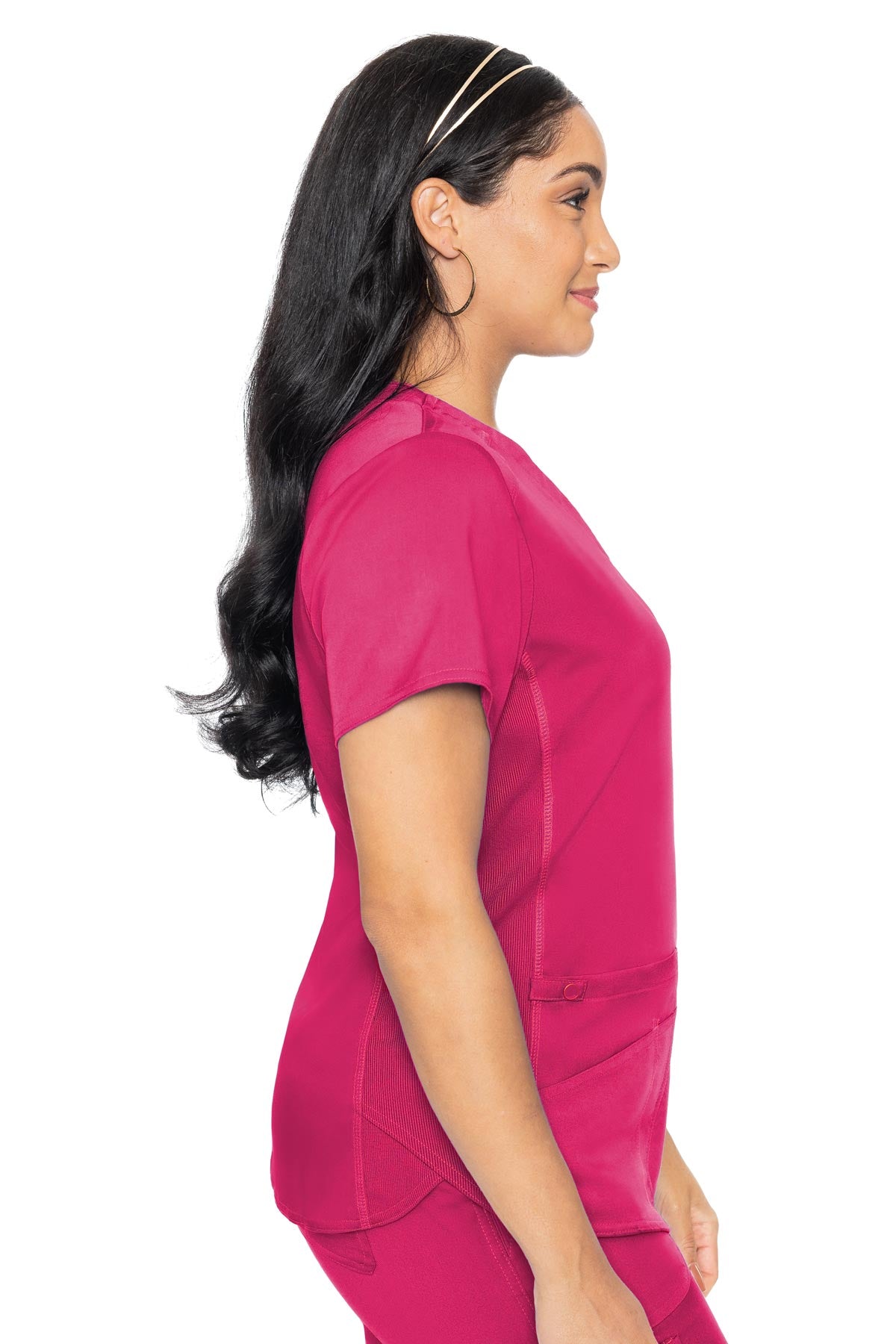 Touch V-neck Shirttail Top | 7459