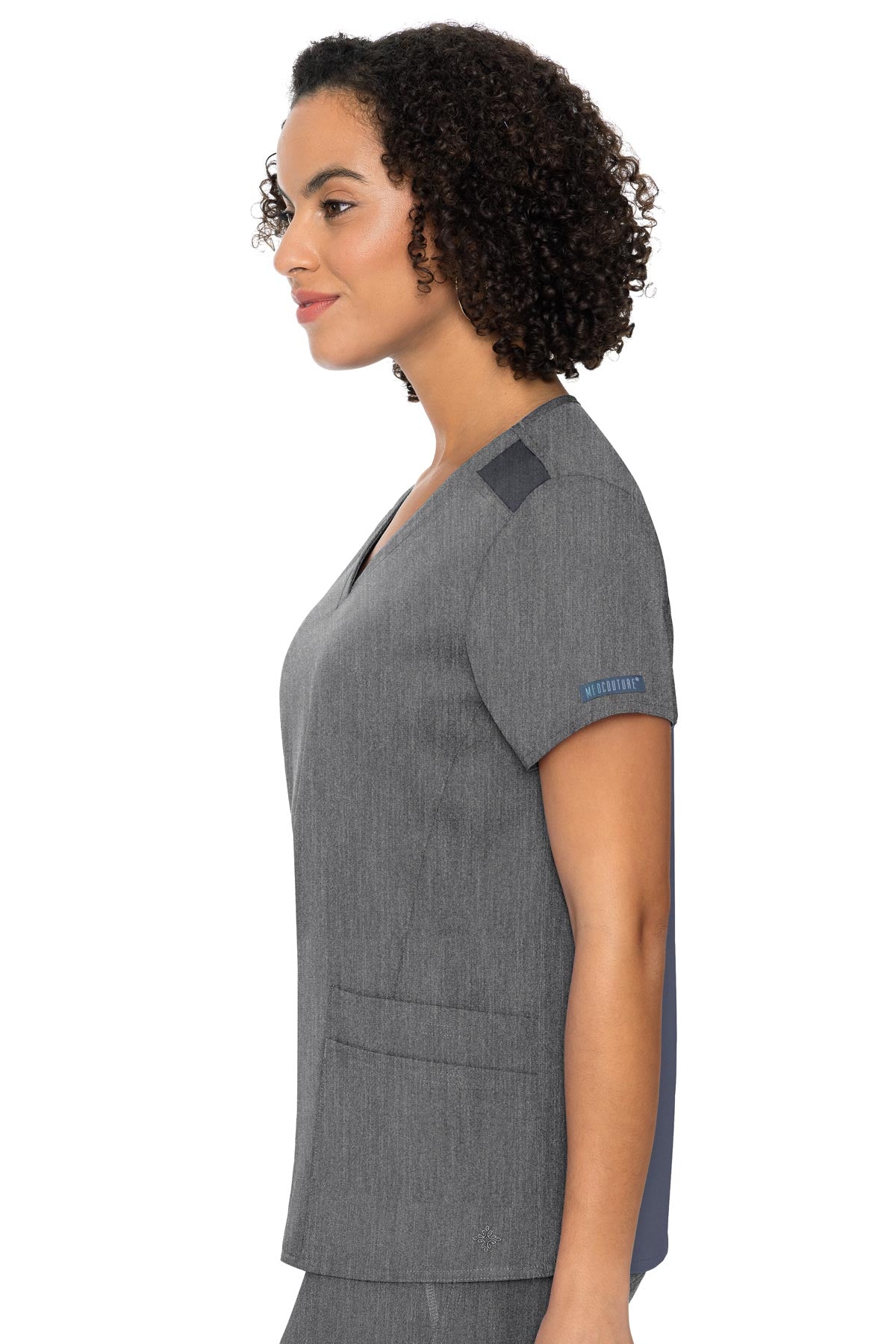 Touch V-neck Knit Back Top | 7468